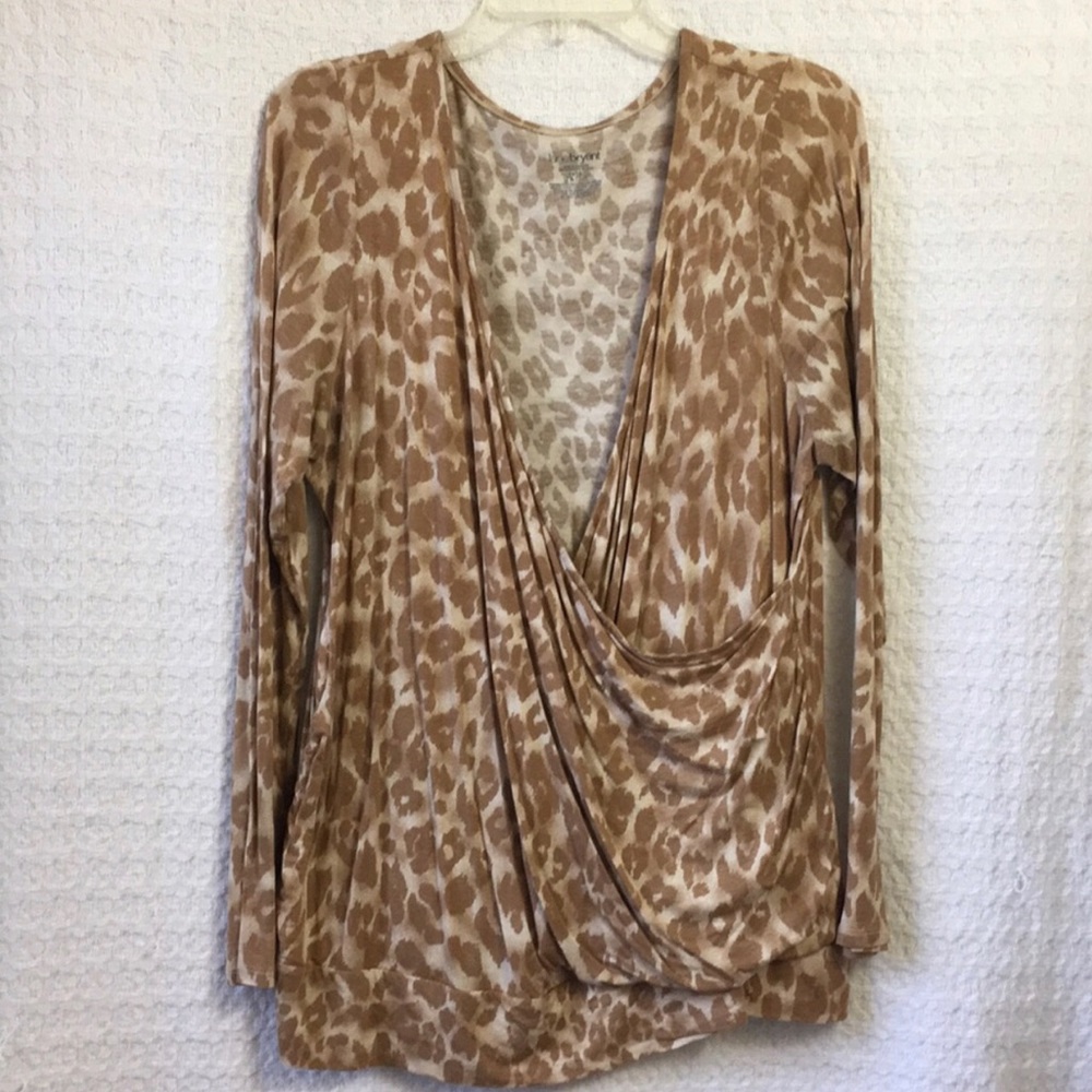 Lane Bryant long sleeve faux wrap